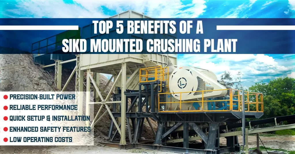 Pralcka Skid Mounted Crushing Plant in operation